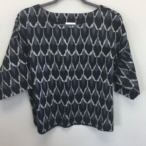 J. Jill | Pure Jill Boxy Ikat Lagenlook Crop Top